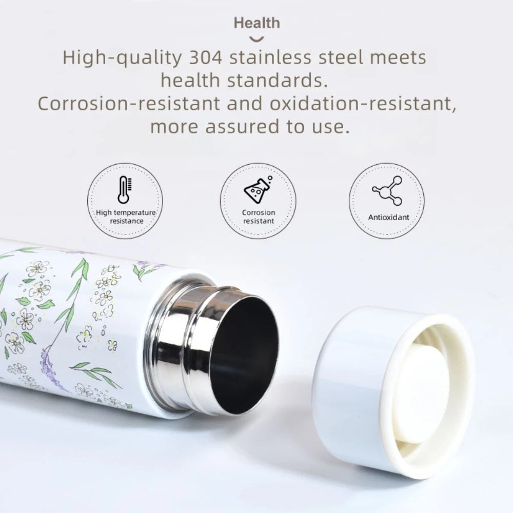 Leno 140ML Small Mini Vacuum Insulated Water Bottle Portable Leakproof Travel Mug Thermal Flask for Kids Children Women School