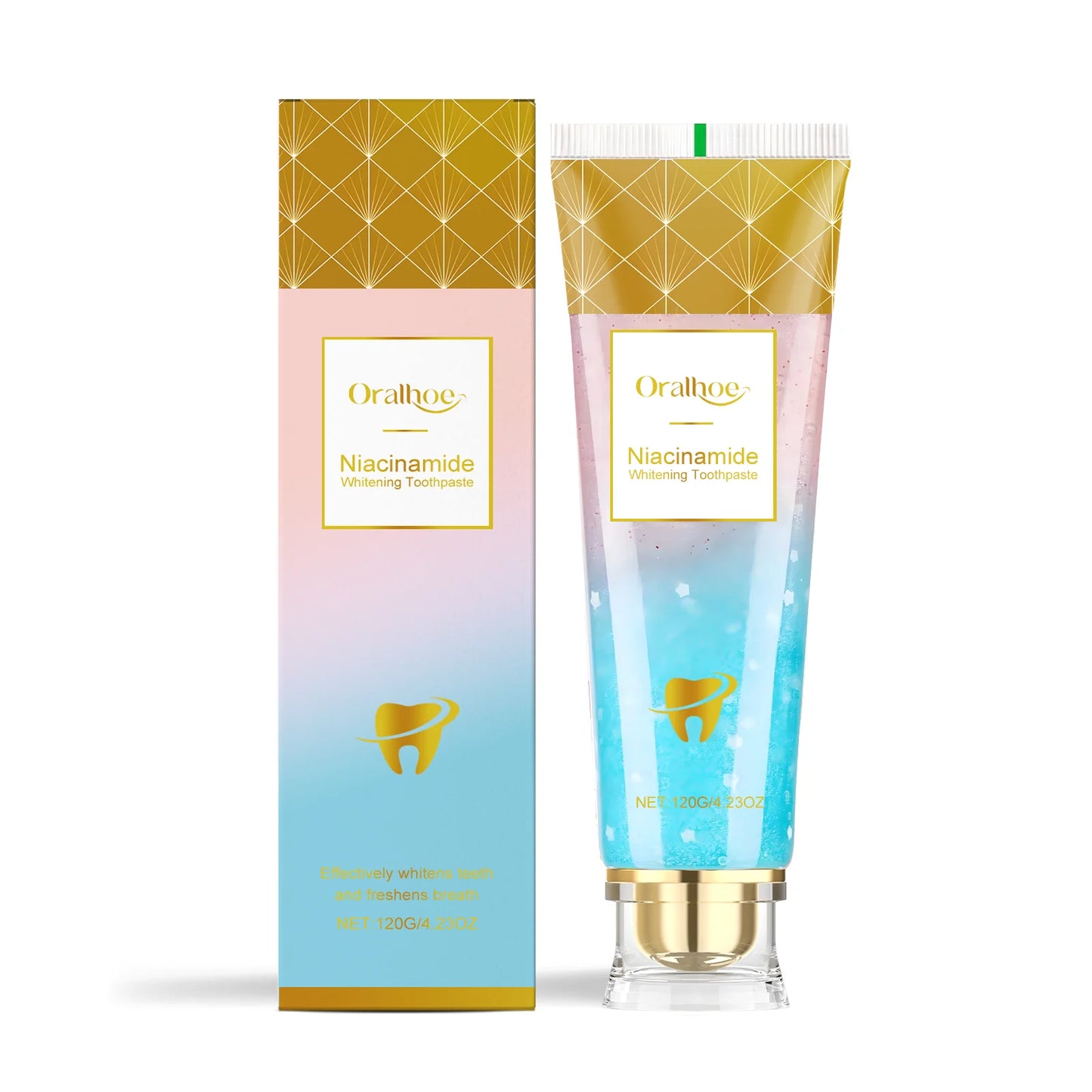 Oralhoe Teeth Brighten Toothpaste Niacinamide Dental Stains Remove Improve Oral Smell Clean Yellow Teeth Whitening Toothpaste