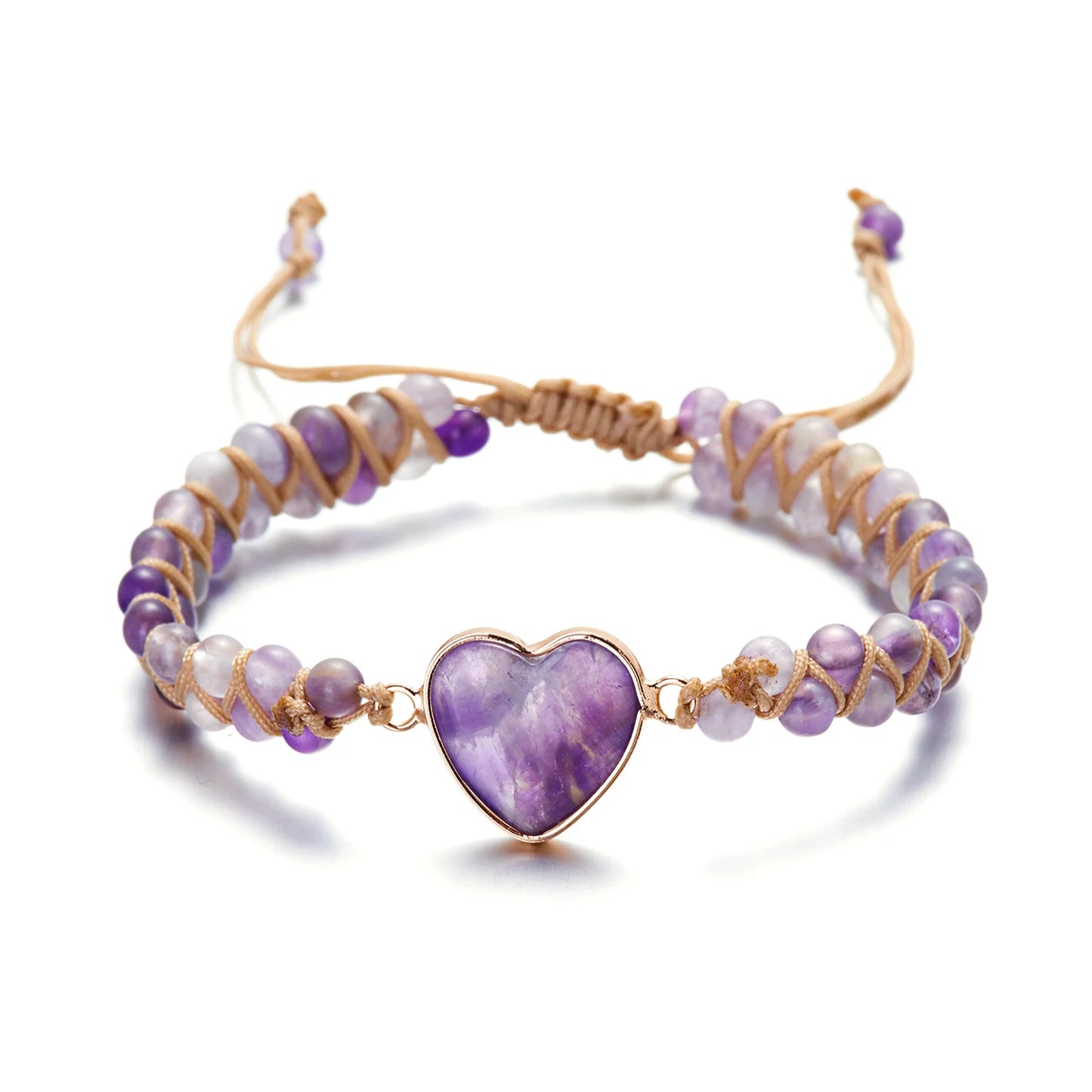 New Fashion Mixed Color Natural Stone Bracelet For Women Men Chakra Heart Wrap Leather Chain Bracelet&Bangle Charm Jewelry