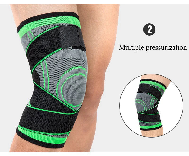 1PCS Adjustable Sports Knee Pad Knee Pain Relief Patella Stabilizer Brace Support for Hiking Soccer Basketball Running Sport