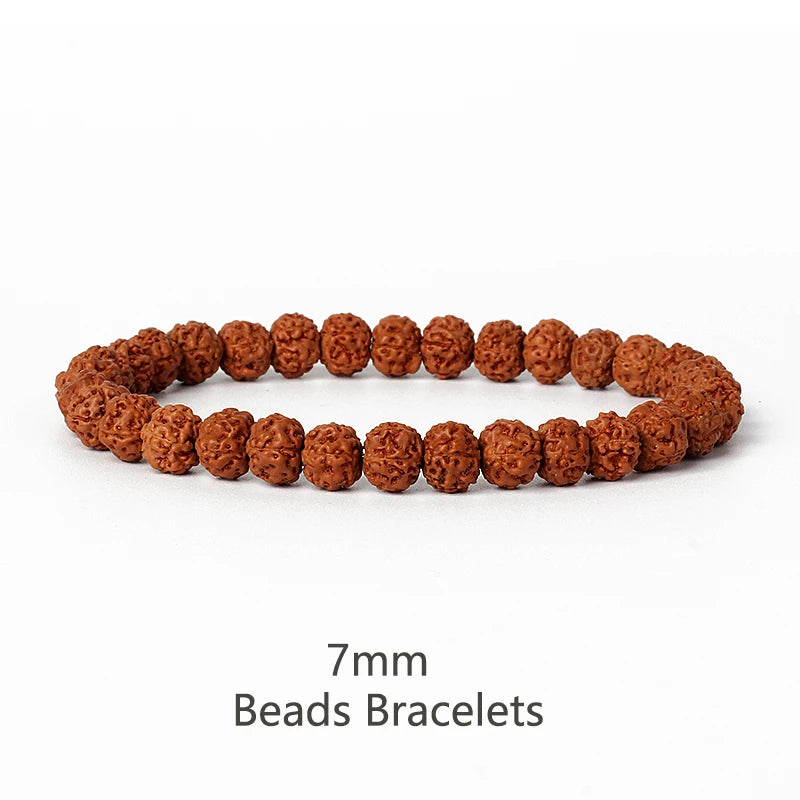Original Vajra Bodhi Rudraksha Bracelet Men Meditation Mala Bead Bracelets Women Jewelry Nature Prayer Tibetan Buddhism Bracelet