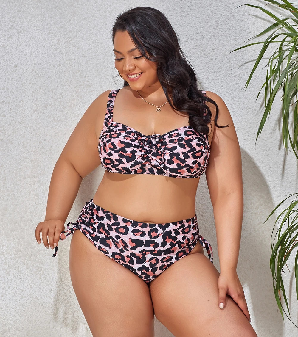 2023 Push Up Bikinis Set Women Swimwear Plus Size High Waist Swimsuit Larges Big Plussize Swimming Suits Bathing Beachwear New