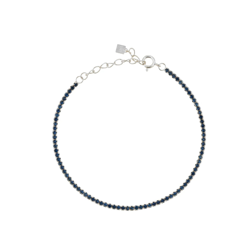 ANDYWEN 925 Sterling Silver Rainbow 1.5mm Tennis Chain Bracelet Luxury CZ Fine Jewelry Wedding Gift Soft Solid Jewelry Gift
