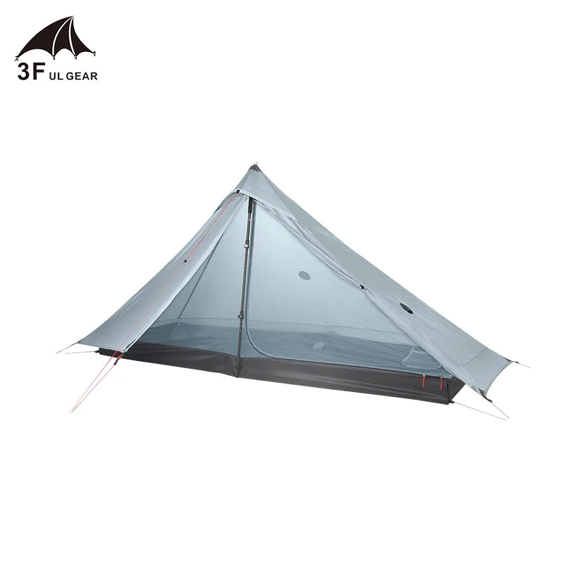 3F UL GEAR LanShan 1 pro 1 Person Outdoor Ultralight Camping Tent 3/4 Season 230*80*125CM Two Side 20D Silnylon