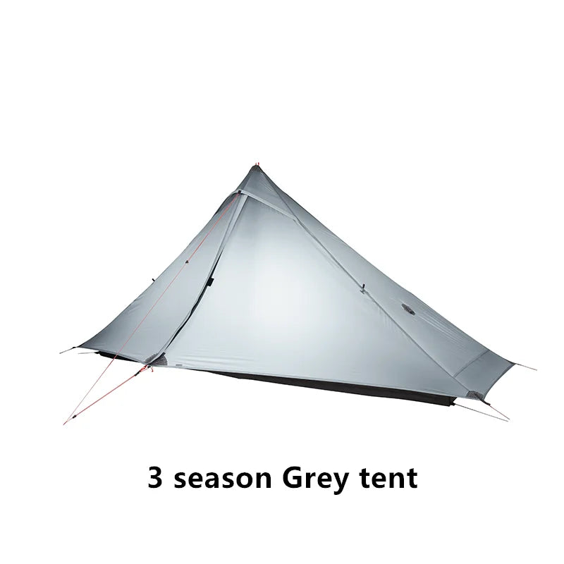 3F UL GEAR LanShan 1 pro 1 Person Outdoor Ultralight Camping Tent 3/4 Season 230*80*125CM Two Side 20D Silnylon