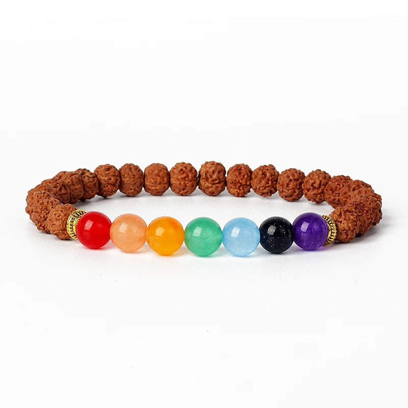 Original Vajra Bodhi Rudraksha Bracelet Men Meditation Mala Bead Bracelets Women Jewelry Nature Prayer Tibetan Buddhism Bracelet