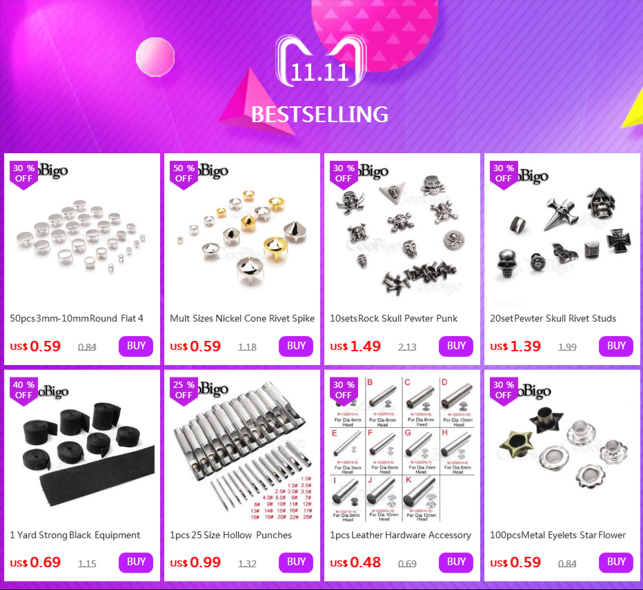 10 Sets Metal Studs Rivets Spike Stylish Riveting Parts for Leather Bag Garment Shoe DIY Craft Accessories Rose Bullet Snowflake