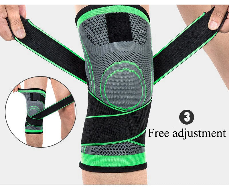 1PCS Adjustable Sports Knee Pad Knee Pain Relief Patella Stabilizer Brace Support for Hiking Soccer Basketball Running Sport