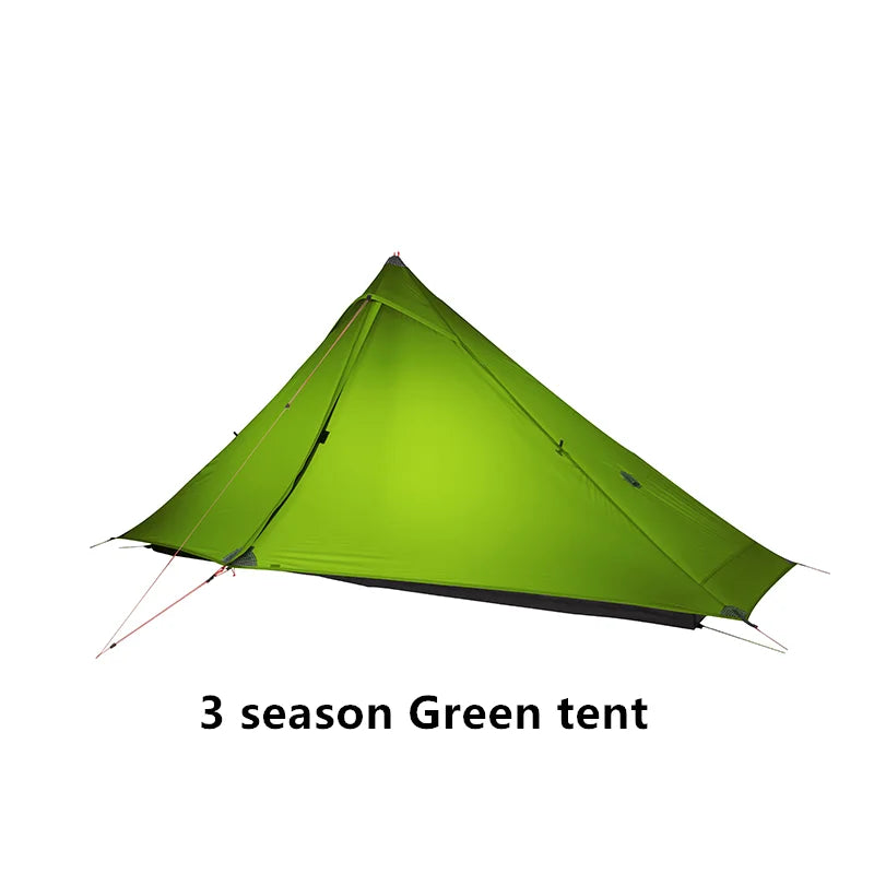 3F UL GEAR LanShan 1 pro 1 Person Outdoor Ultralight Camping Tent 3/4 Season 230*80*125CM Two Side 20D Silnylon