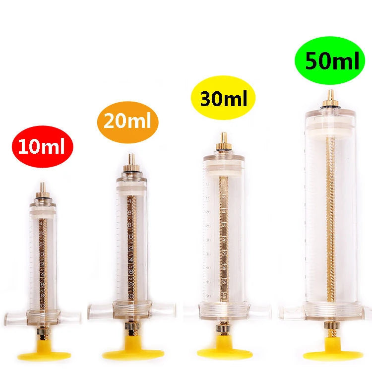 10/20/30/50/100ml Veterinary Plastic Steel Syringe Fine Syringe Feeder Tools Pet Bird Parrot Animal Feeding Accessories