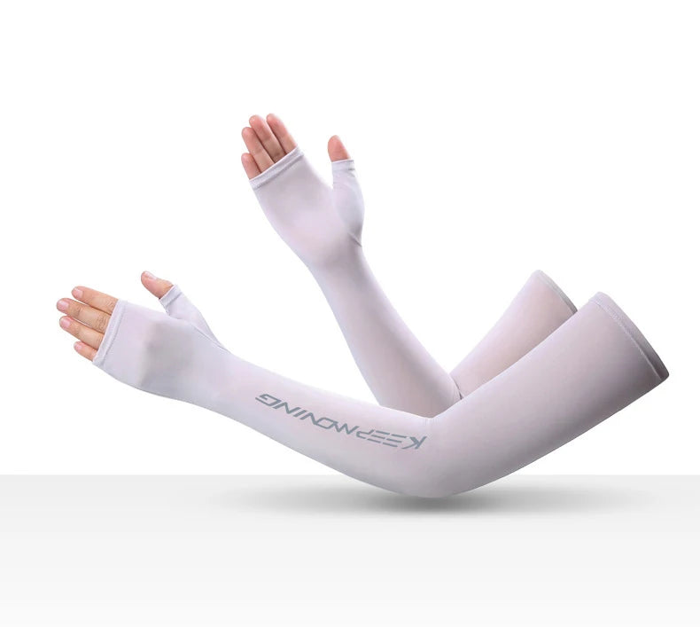 Spring Summer Sleeves Cycling Cuff for Men Sports Outdoor Camouflage Cool Glove Women Arm Sleeves Sun Protection Ice Silk Warmer