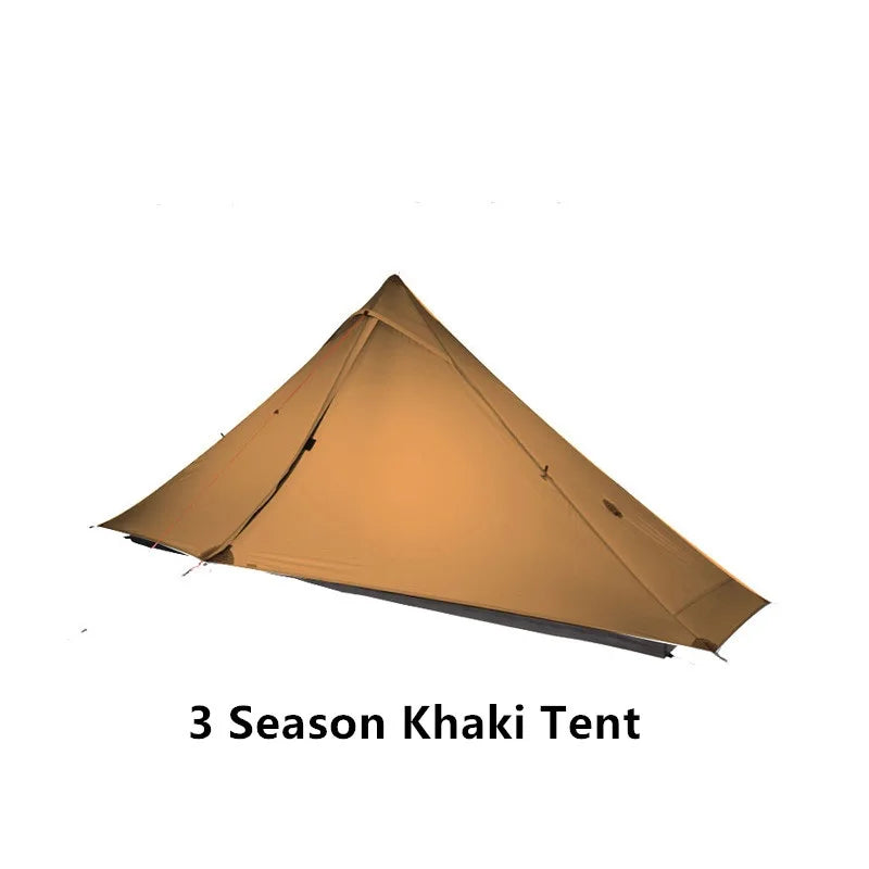 3F UL GEAR LanShan 1 pro 1 Person Outdoor Ultralight Camping Tent 3/4 Season 230*80*125CM Two Side 20D Silnylon