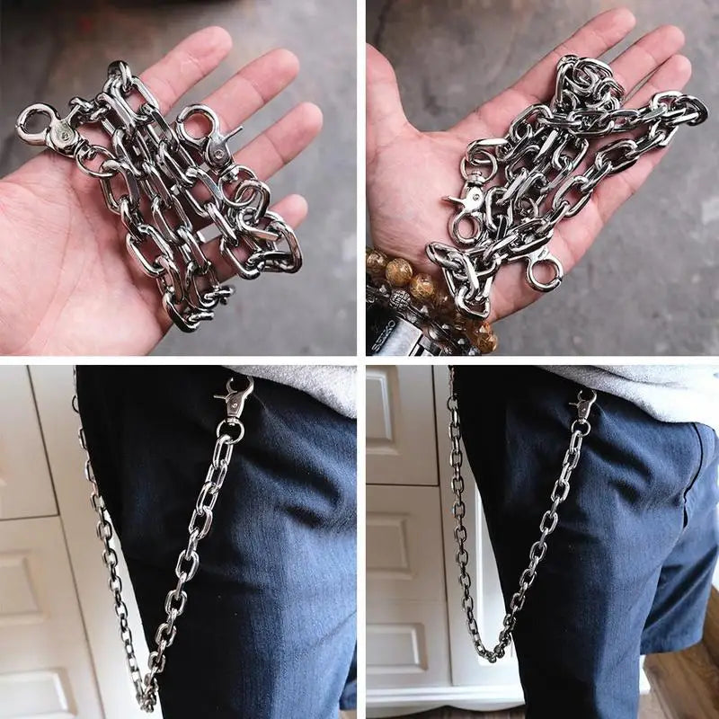 Fashion Punk Hip-hop Chain for Pants Waist Chain Accessories Pants Chain Women Men Metal Pant Chain On Jeans Gadgets for Men