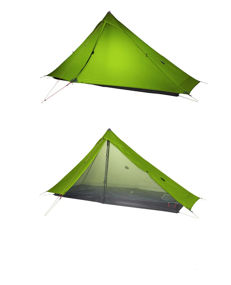 3F UL GEAR LanShan 1 pro 1 Person Outdoor Ultralight Camping Tent 3/4 Season 230*80*125CM Two Side 20D Silnylon
