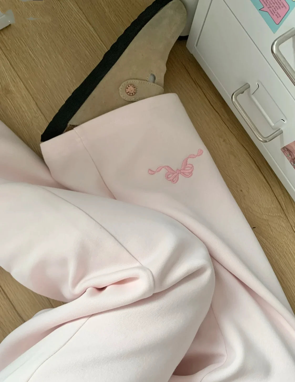 Sweet Girl Cute Straight Pants Spring New Casual All Match Sports Sweatpants Elastic Waist Cartoon Y2k Aesthetic Women Pants