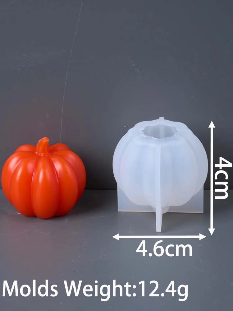 Pumpkin Silicone Candle Mold DIY Halloween Pumpkin Crafts Plaster Resin Molds Handmade Aromath Soap Making Supplies Home Decor
