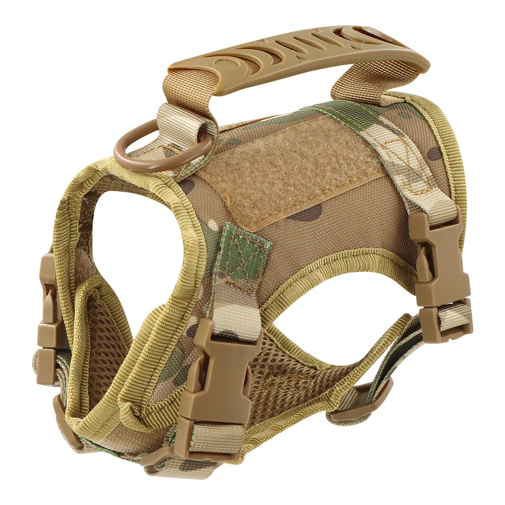 Tactical Cat Harness Leash Adjustable Puppy Vest For Military Small Dogs Harnesses 9Pcs Patches Walking Training Cat Accessories