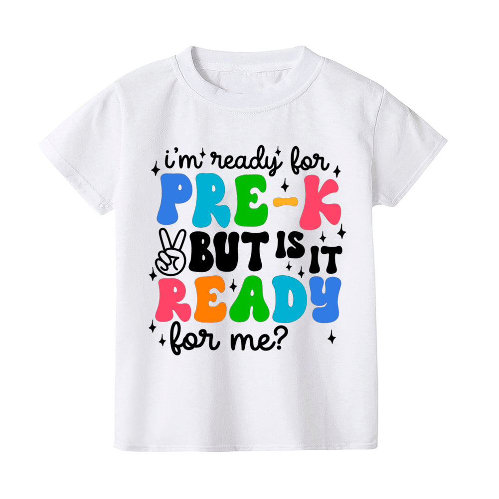 Hello Pre- K Kids Shirt Boys Girls Cute Clothes First Day of School T-shirt Back To School Gift Preschool Shirt Toddler Shirt