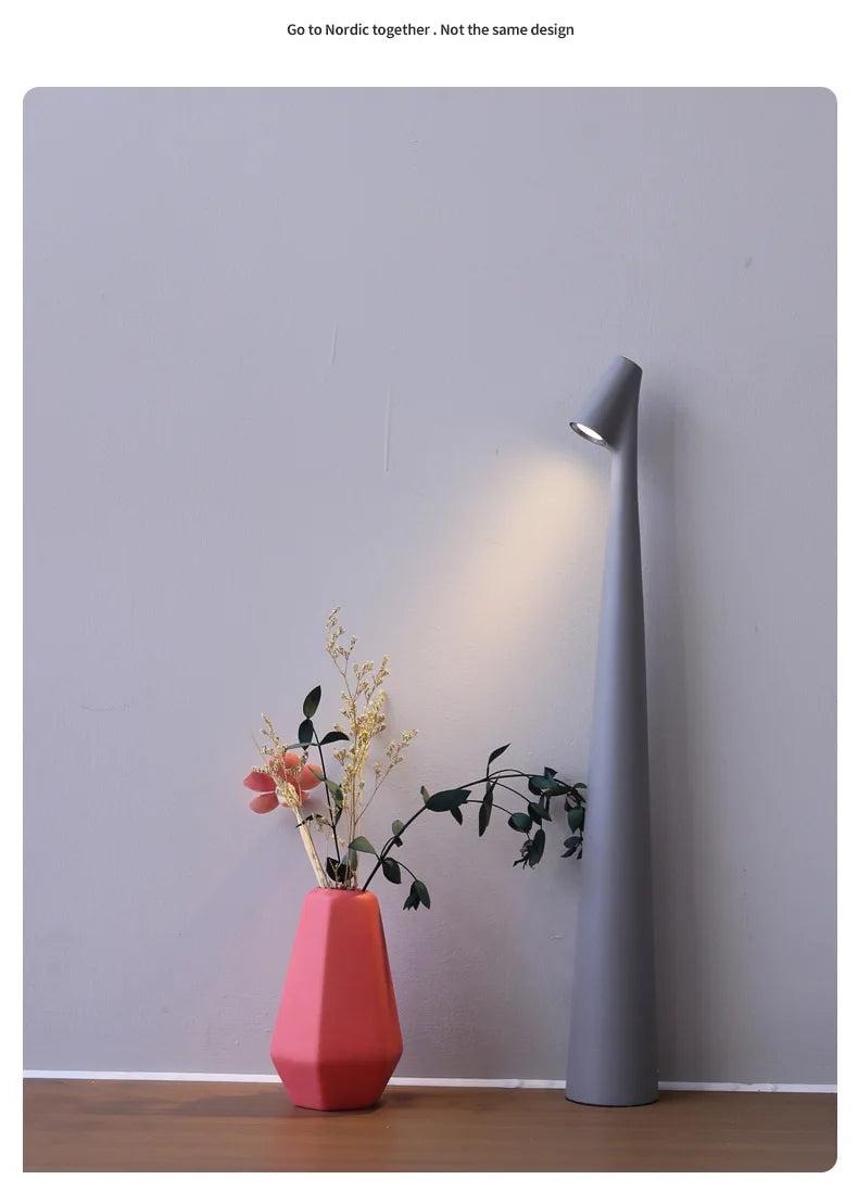 Table Lamp Wireless Rechargeable Desk Lamp Creative Living Room Study Lamp Top Touch Dimming Atmosphere Desktop Decoration Light