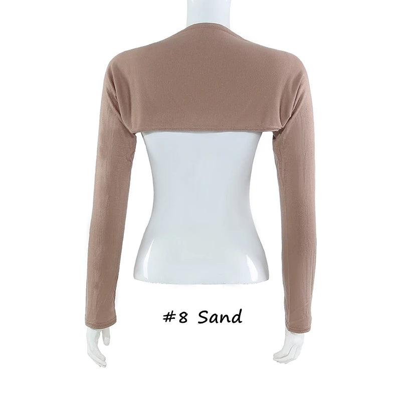 Soft Modal Oversleeves Islamic Elastic Arm Cover Shoulder Sleeve Woman Muslim Sun Protection Long Arm Sleeves Plain Free Size
