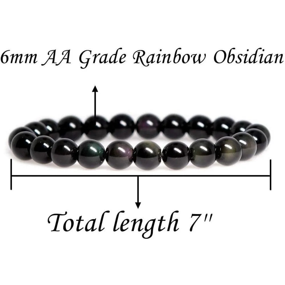 { Energy and Protect} Tourmaline Bracele Handmade Natural Gemstone Elastic Bracelet Crystal Stone Beads Jewelry Gifts for Women