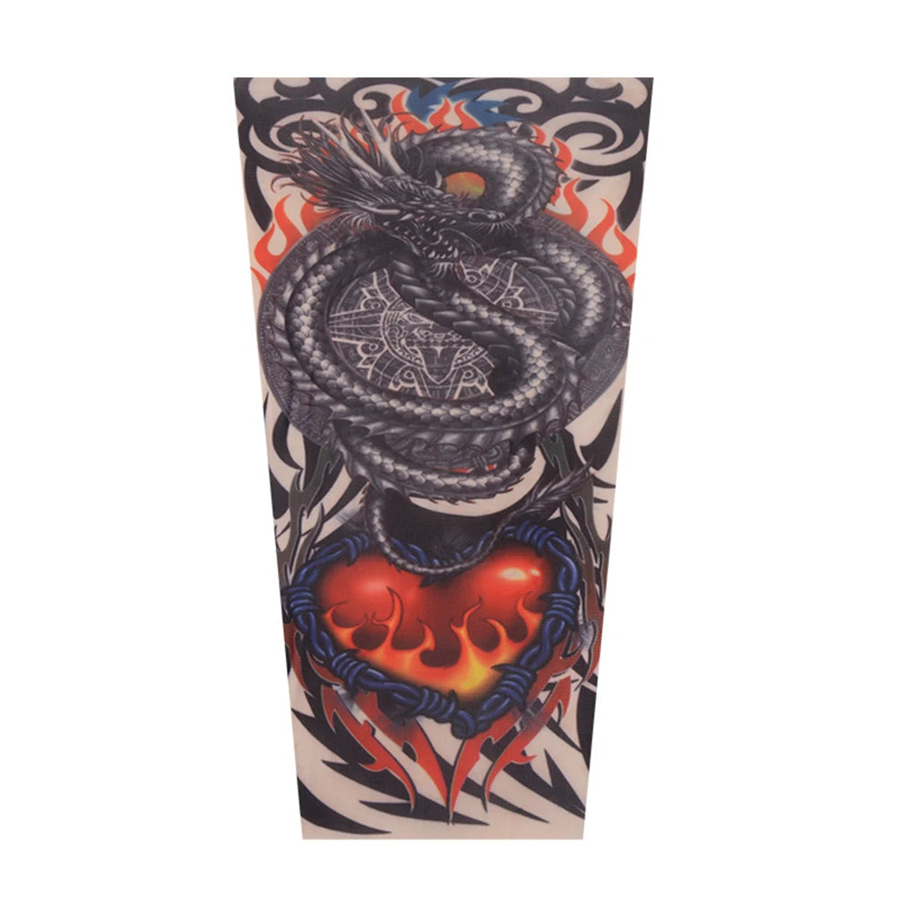 Children Flower Arm Sleeves Arm Cover Outdoor Sport Running Summer Cooling UV Protection Tattoo Arm Sleeves Sun Protection