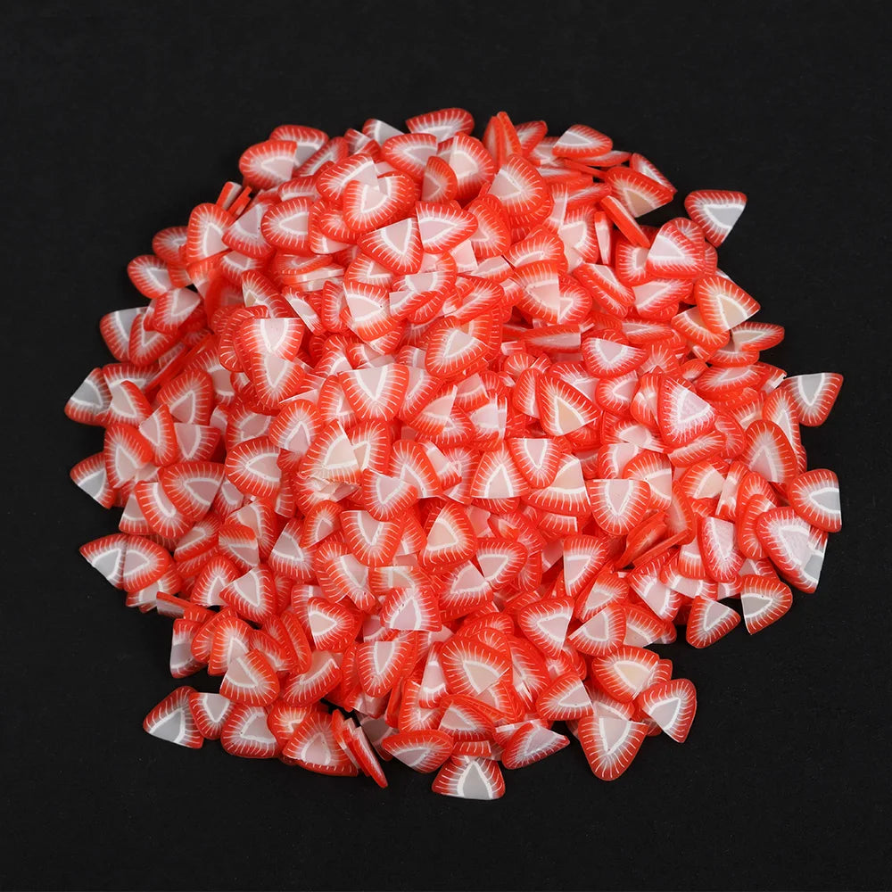 1000pcs 2000pcs Mix Fruit Soft Clay Slime Animal Flower Slice Resin Filler for Nail Art Epoxy Mold DIY Craft Making Wholesale