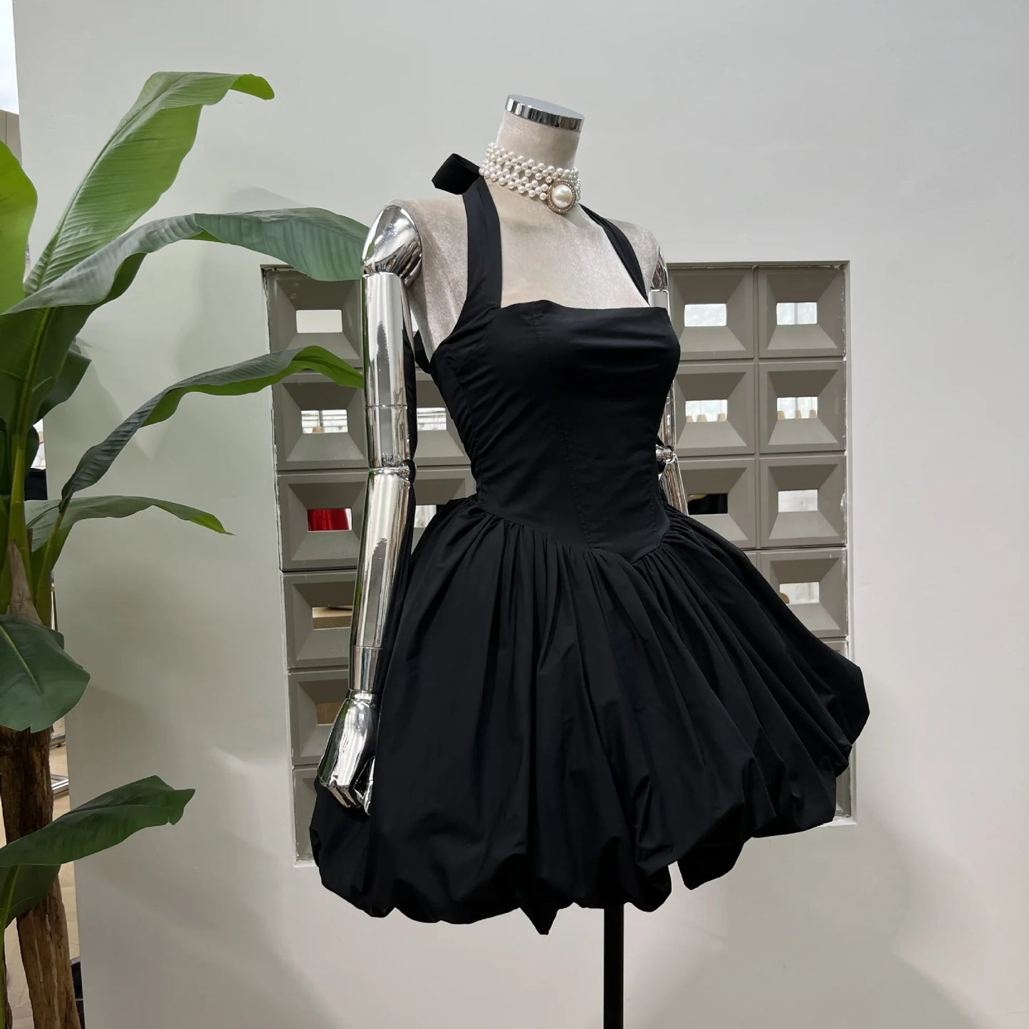 Yellow Sequar Collar Sleeveless Party Short Dress for Women 2025 Summre New Elegant High Waist Evening Dresses Women's Clothes