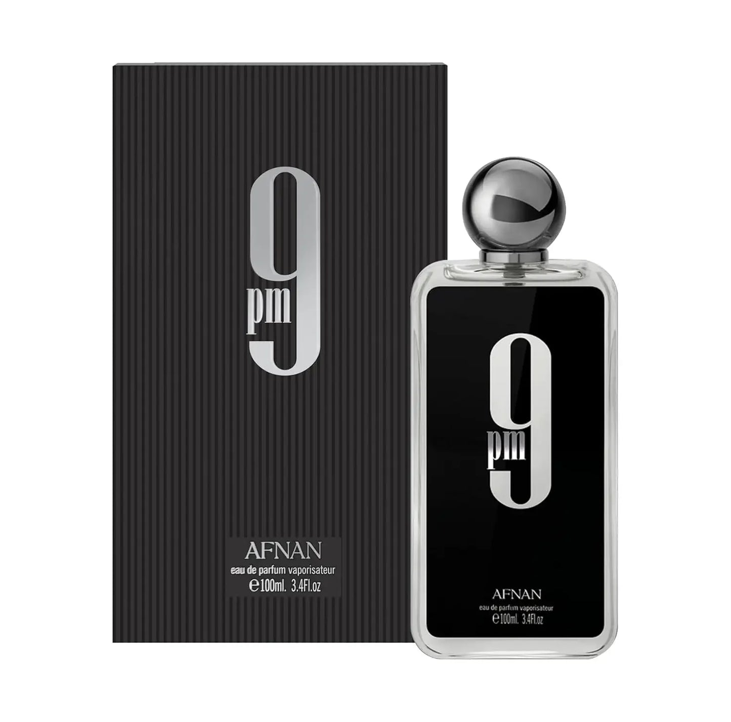 Afnan 9 PM For Men Eau De Parfum, 3.4 Fl. Oz Pheromone men's cologne, long-lasting fragrance, Christmas gift