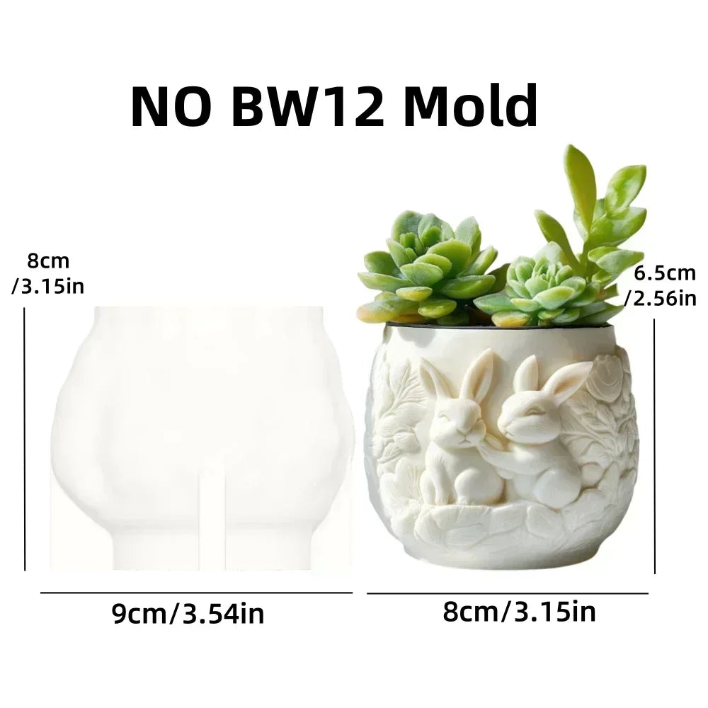 Windmill Town Succulent Plant Pot Silicone Mold Windmill Town House Relief Flower Pot Resin Mold Dream house storage box molds