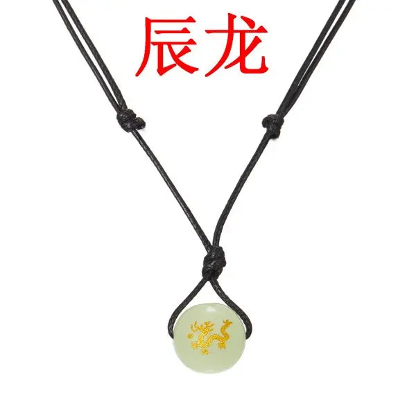 Rinhoo Vintage Magic Steampunk Glowing Luminous Punk Dragon Pendants Necklaces Mens Jewelry Glow In the dark Pendant Necklace