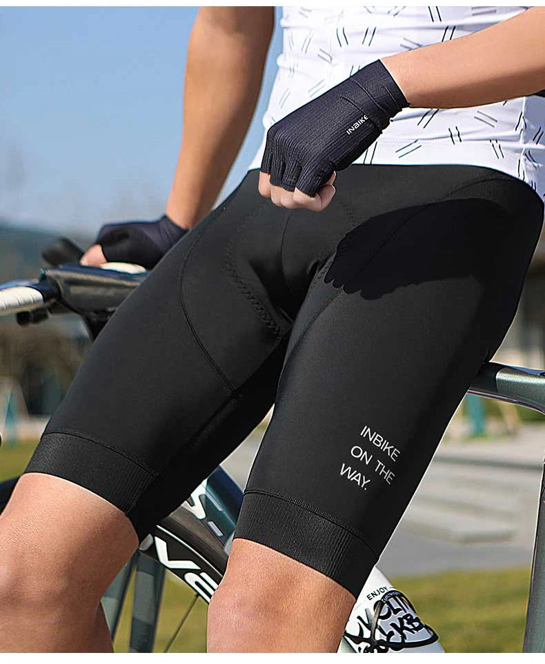 INBIKE Summer Men's Cycling Short Sleeve Bicycle Jersey Quick-Dry Road Bike Riding Shirt Man MTB Cycling Clothing with Pockets