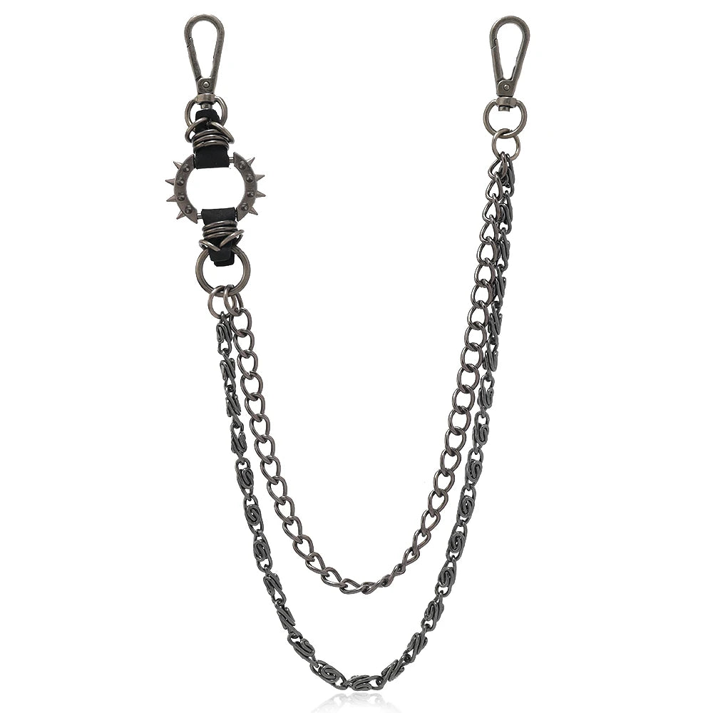 1 piece Punk Jewelry Keychain personality pants chain Men's Accessories