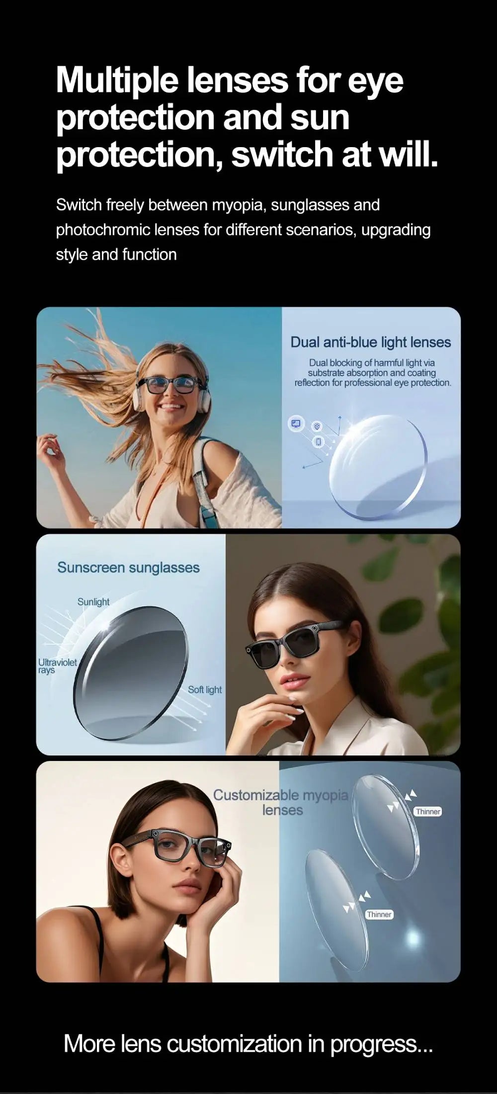 2025 New For Xiaomi Smart Glasses Photography Video AI Intelligent Interactive Translation Smart Sunglasses IOS Andirod Glasses