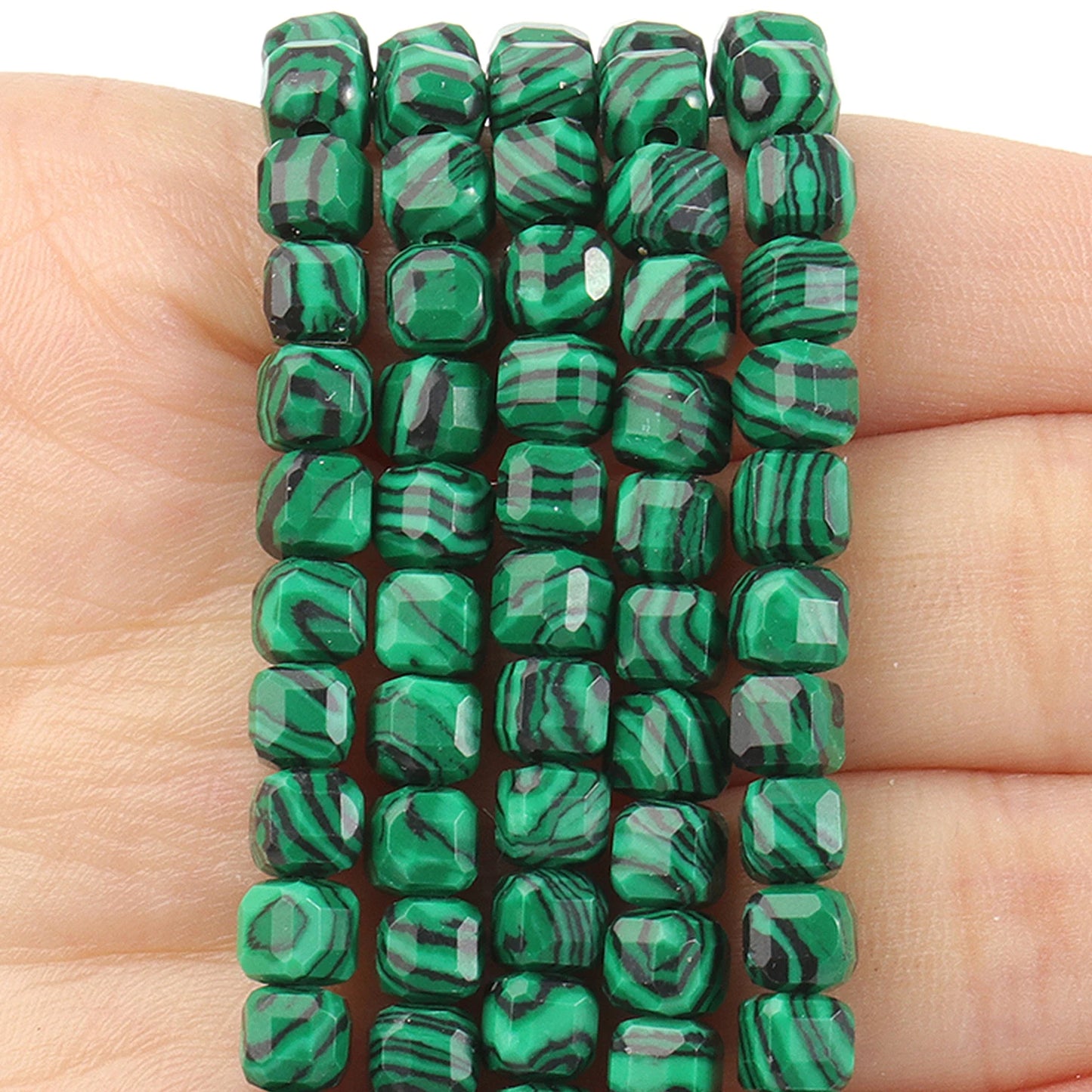 Faceted Natural Tourmaline 5mm Square Cube Shape Beads for Jewelry Making Diy Bracelet Necklace Beading Accessories