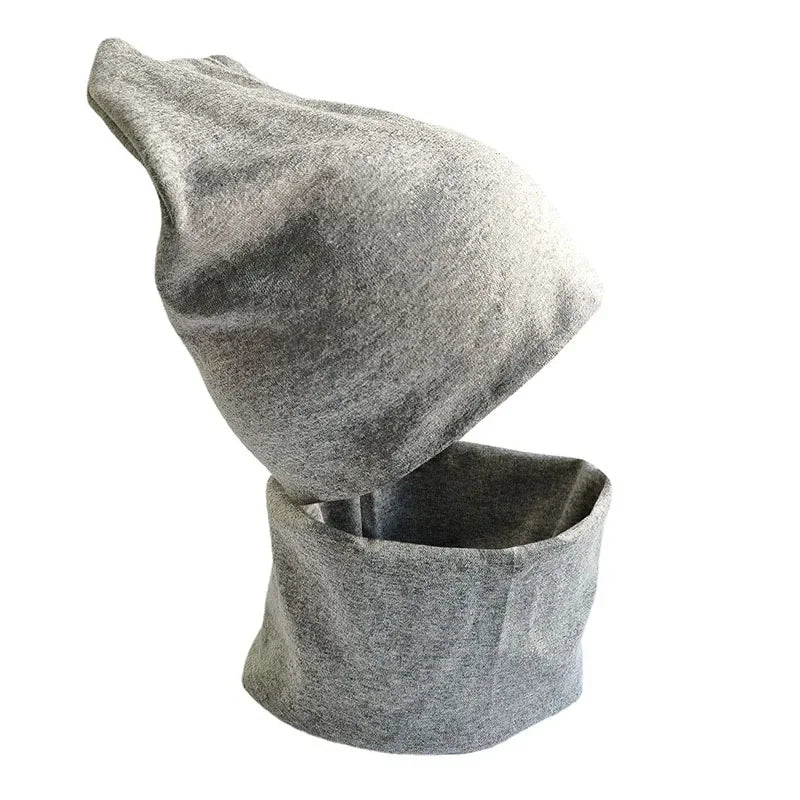 1-14Y Autumn Winter Solid Color Soft Warm Outdoor Activities Cap Scarf for Girls and Boys Infant Hats Set Children Beanies Cap