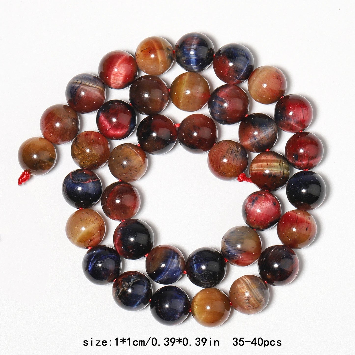 4/6/8/10mm High Qulity Tourmaline Beads Natural Stone Round Colorful Loose Beads for Jewelry Making Supplier Bracelets Accessory