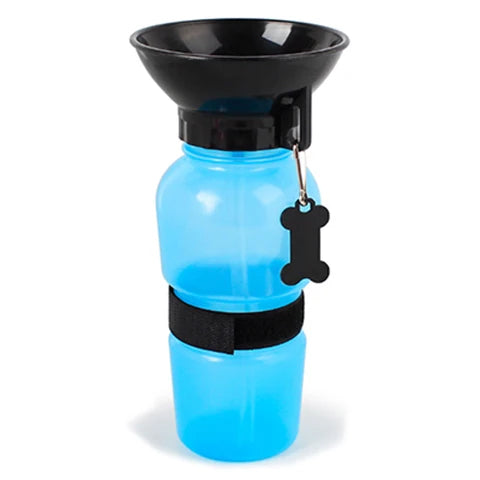 Portable Plastic Pet Water Feeder Pressing Car Carry Pet Bowl Water Feeding Kettle Dog Cat Outdoor Travel water bottle Container