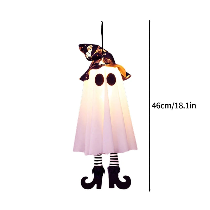 Halloween Floating Ghost Decor for Home Courtyard Hanging Pumpkin Lamps Halloween Scary Horror Atmosphere Decor