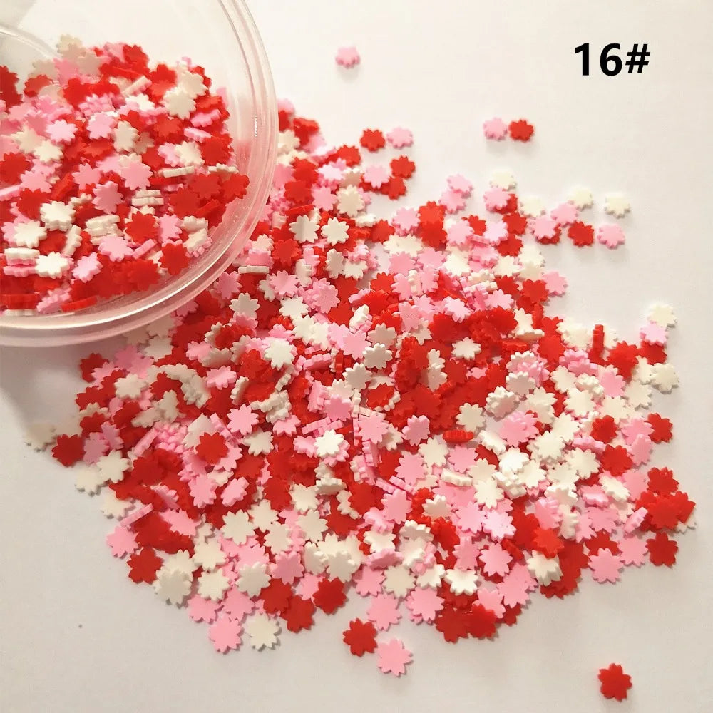 100g DIY Polymer Clay Fake Candy Sweets Sugar Sprinkle Decorations for Fake Cake Dessert Simulation Food Dollhouse Gifts