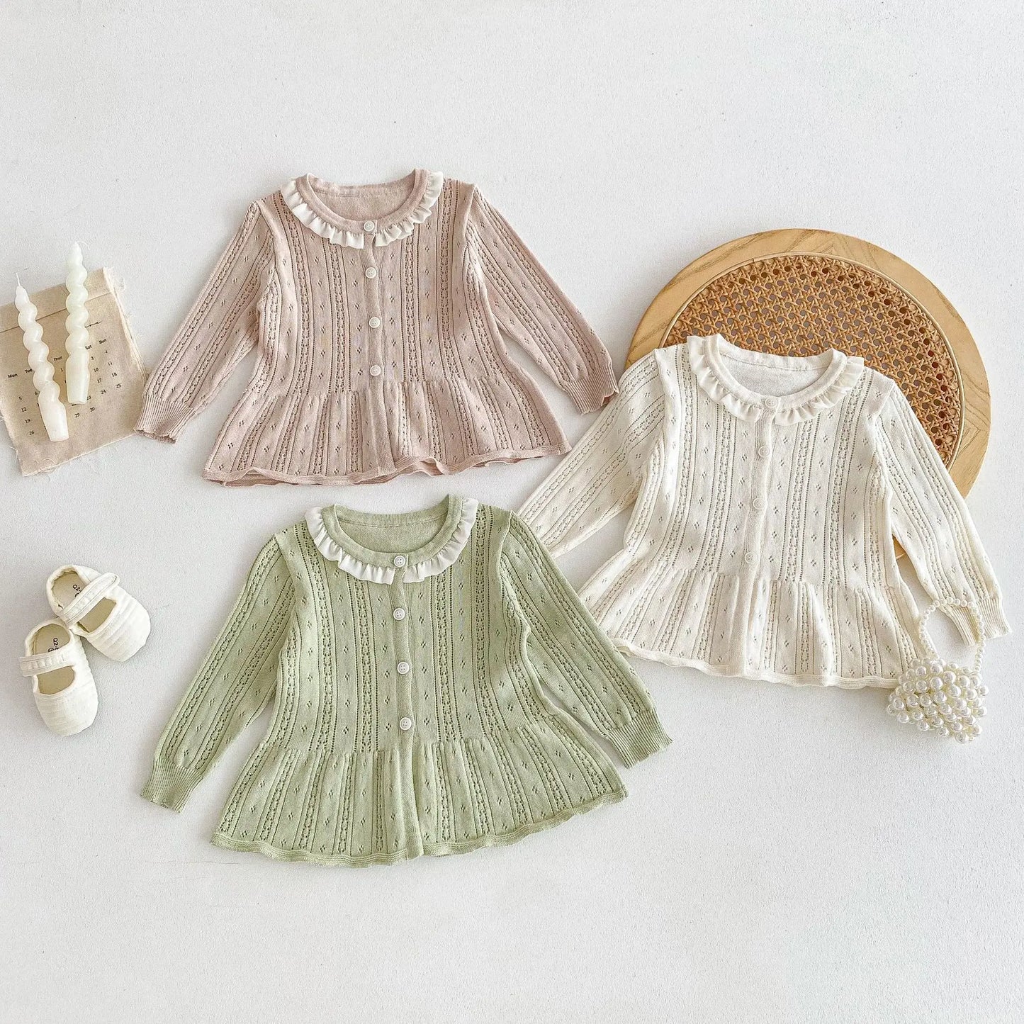 Summer Newborn Infant Baby girls knit Sun protection clothing Air-conditioned clothing coat Kids Fashion Baby Clothing