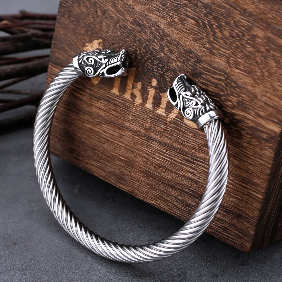 Vintage Viking Faucet Bracelets Men Women Stainless Steel Fashion Hip Hop Wristbands Cuff Bracelets Nordic Charm Jewelry As Gift