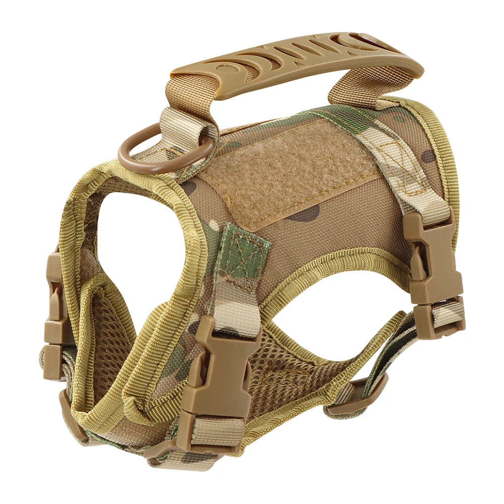 Tactical Cat Harness Leash Adjustable Puppy Vest For Military Small Dogs Harnesses 9Pcs Patches Walking Training Cat Accessories