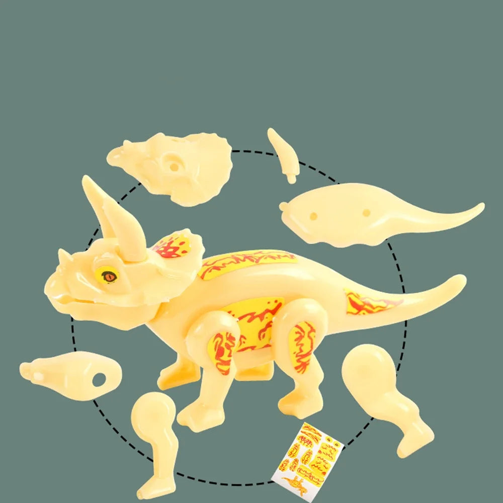 12/30 Bags DIY Cartoon Assembled Dinosaur Model Children’s Birthday Party Gifts Carnival School Prizes Pinata Gift Bag Fillers
