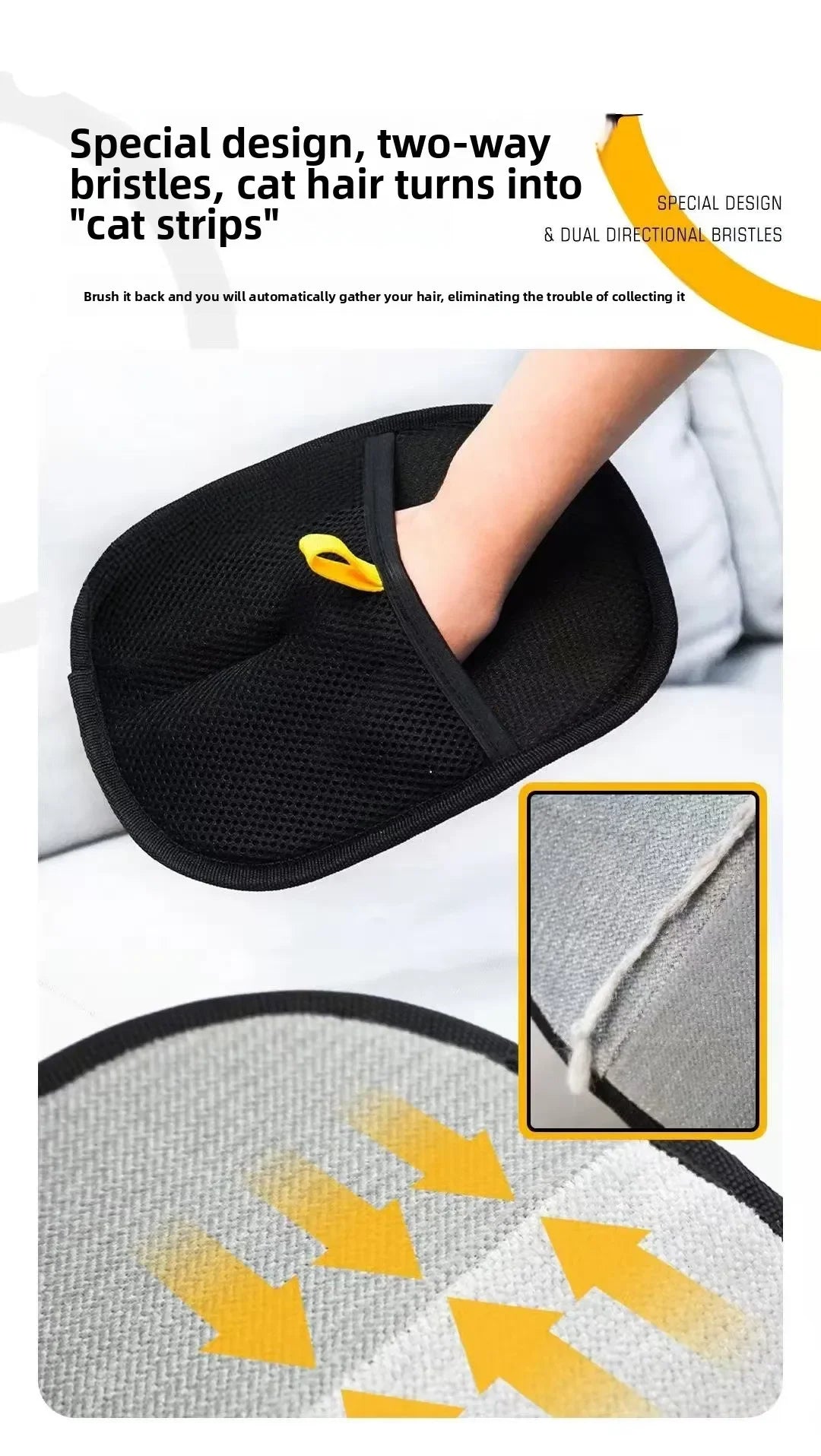 Dog Grooming Equipment Pet Hair Removal Tools Cats Combing Glove It Can Remove Pet Hair From Pet Hair Such as Carpets Etc. Wool