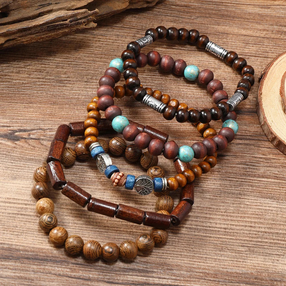 Multiple men's fashion trends, life tree bracelets, jewelry accessories suitable for dates, parties, holidays, gifts-53101