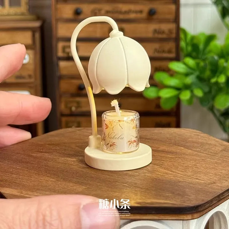 1/6 Doll House Model Furniture Accessories Led Lights Battery Operated 1/12 Desk Lamp Bjd Ob11 Gsc Blyth Soldier Lol Miniatures