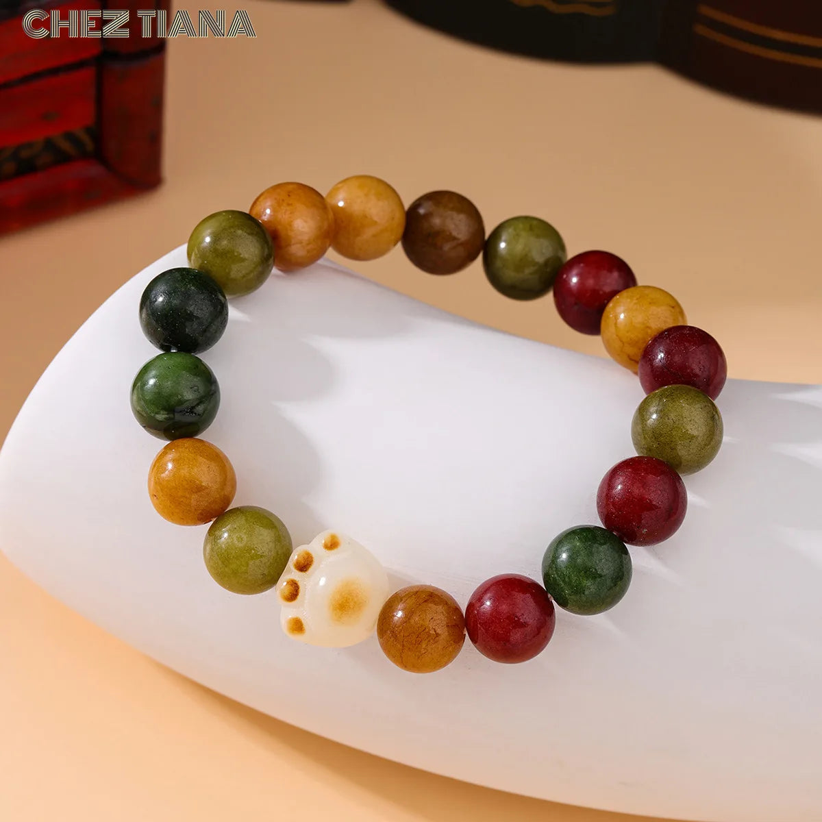 Natural Tourmaline and Crystal Bracelet Natural Crystal Gifts Men and Women Bracelet Original Designed Jewelry Lucky Beads