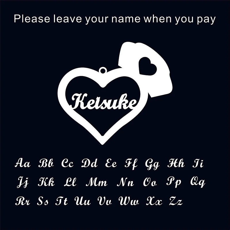 Personalized 1-5 Names Keychains for Men Women Stainless Steel Customized Heart Keyring Jewelry Father's Day Gifts