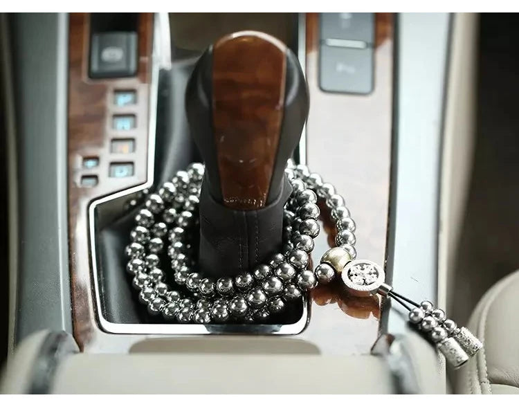 Tactical 10MM Steel Chain Buddha Beads Self Defense Hand Bracelet Necklace EDC Outdoor Tools Self Protection Survival